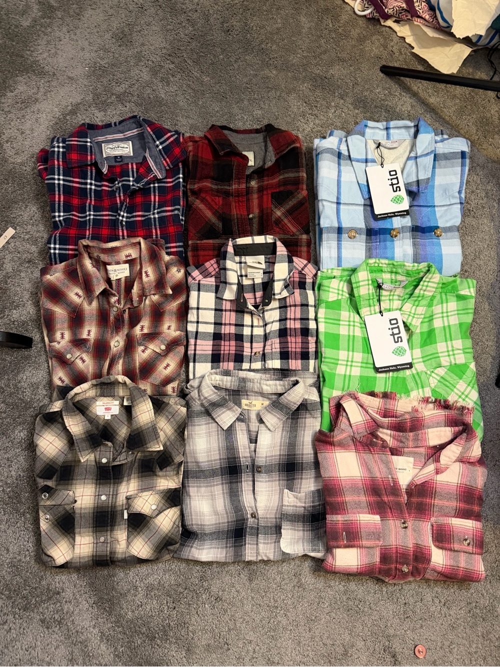 Bundle of  Plaid Button-Down Shirts, NWT or great condition